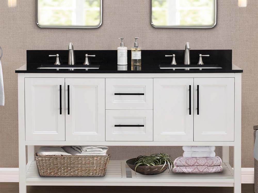 Bathroom Vanity tops in Uganda. Bathroom vanity tops made from granite, quartz and marble slabs in Kampala Uganda. Supplied by S.S.G. Granites Ltd, a company leading in importation, processing and installation of quality stone slabs in Uganda and East Africa. ssggranites.com