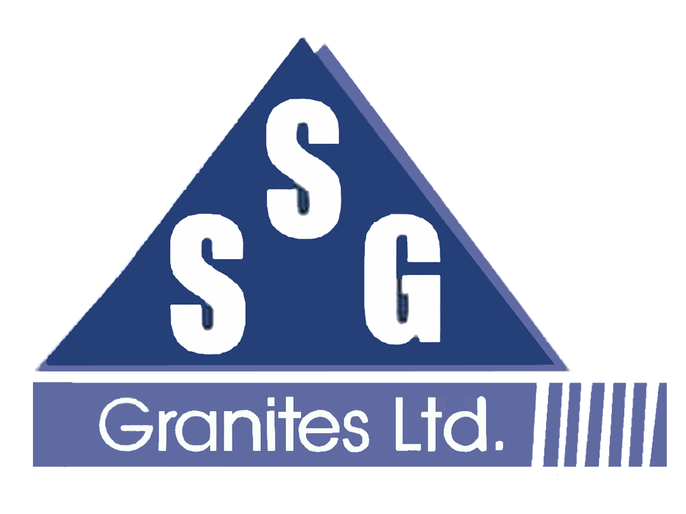 S.S.G. Granites Ltd Logo. S.S.G. Granites Ltd, Uganda's leading granite, quartz and marble slabs importing, stone slabs processing, design, polishing and installation company in Kampala Uganda, East Africa. Services: Granite, quartz and marble flooring, kitchen countertops, lifts and elevation stone tiles, staircases/steps, worktops/table tops, reception desks, bank counters, grave stone slabs in Uganda. ssggranites.com
