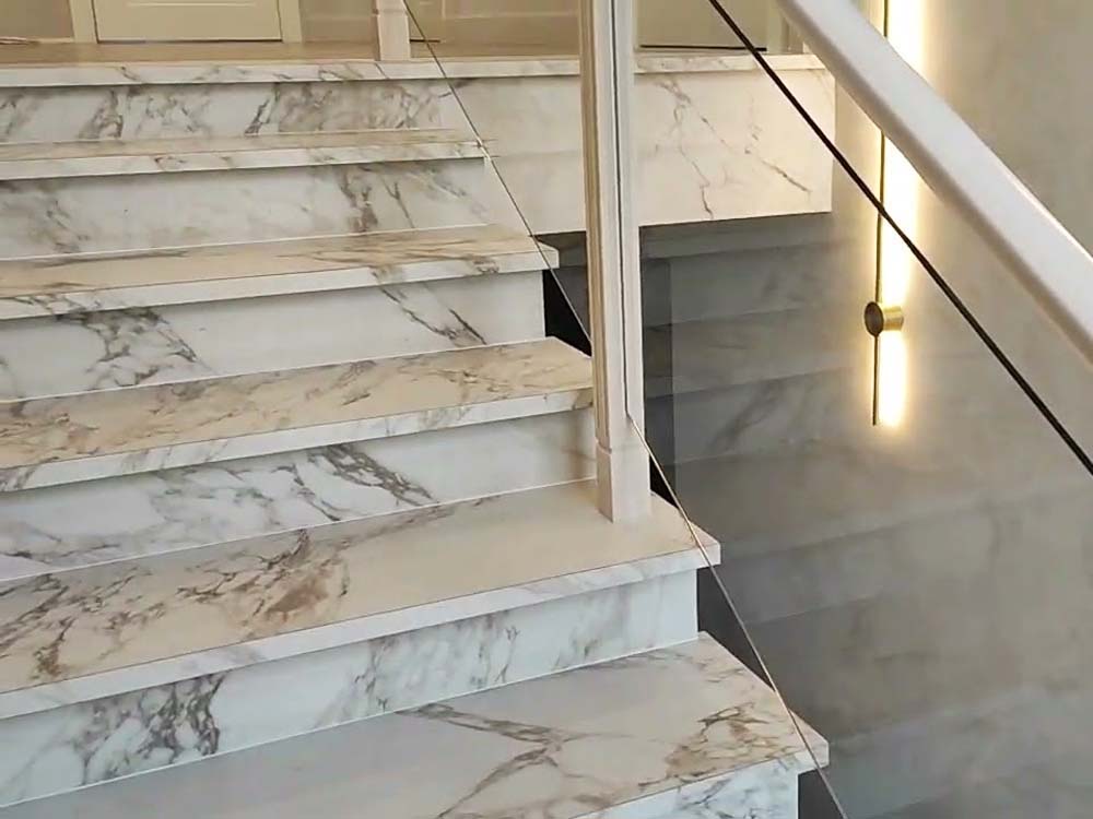 Staircase Tiles in Uganda. Staircase tiles made from granite, quartz and marble slabs in Kampala Uganda. Supplied by S.S.G. Granites Ltd, a company leading in importation, processing and installation of quality stone slabs in Uganda and East Africa. ssggranites.com
